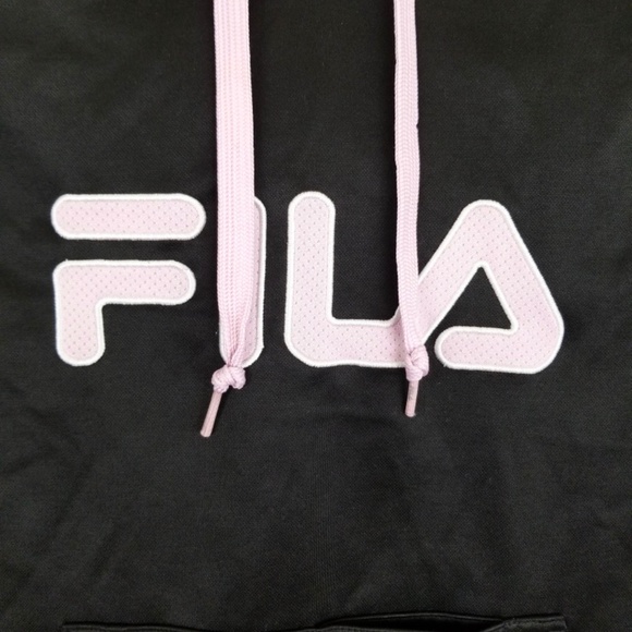 FILA Hoodie Pink Black Breast Cancer Sweater XS - Picture 7 of 9
